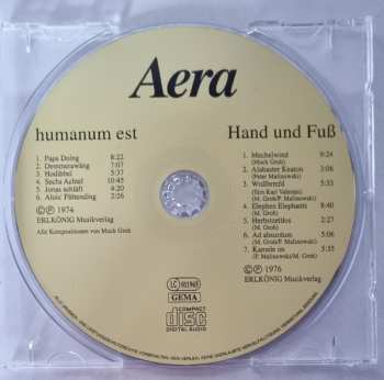 CD Aera: Aera Humanum Est / Hand Und Fuß