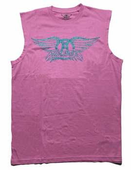 Merch Aerosmith: Embellished Vest Maglietta Glitter Print Logo Aerosmith