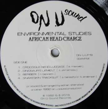 LP African Head Charge: Environmental Studies