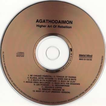 CD Agathodaimon: Higher Art Of Rebellion LTD | NUM | DIGI