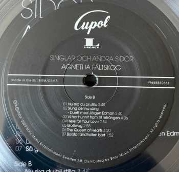 LP Agnetha Fältskog: Singlar Och Andra Sidor CLR