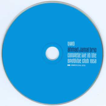 2CD Ahmad Jamal Trio: Complete Live At The Spotlite Club 1958