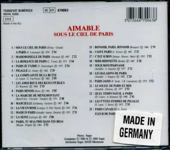 CD Aimable: Sous Le Ciel De Paris