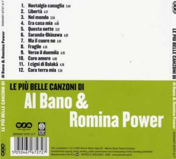 CD Al Bano & Romina Power: Le Più Belle Canzoni Di Al Bano & Romina Power