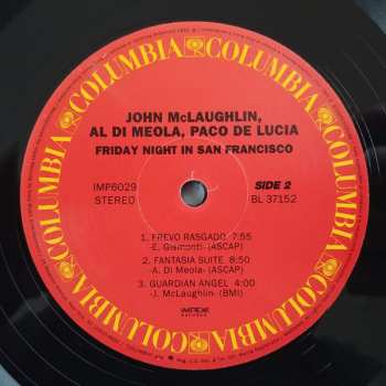 LP Paco De Lucía: Friday Night In San Francisco