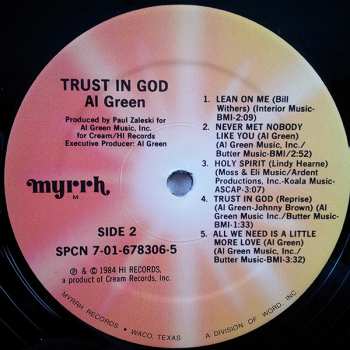 CD Al Green: Trust In God