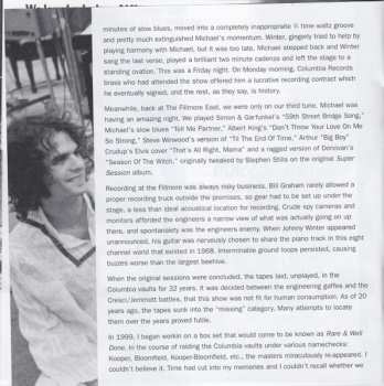 CD Mike Bloomfield: Fillmore East: The Lost Concert Tapes 12/13/68