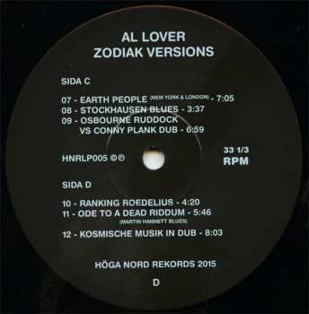 2LP Al Lover: Zodiak Versions LTD