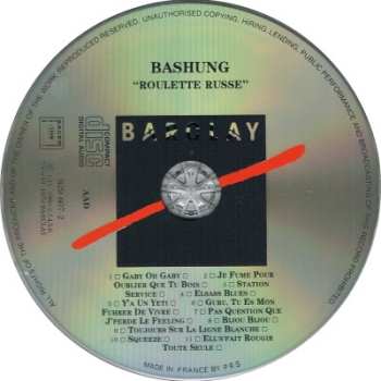 CD Alain Bashung: Roulette Russe