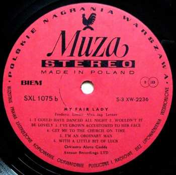LP Alan Caddy Orchestra: My Fair Lady