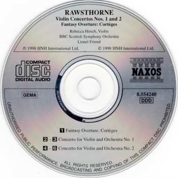 CD BBC Scottish Symphony Orchestra: Violin Concertos Nos. 1 And 2 / Fantasy Overture: Cortèges