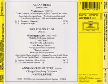CD The Chicago Symphony Orchestra: Violinkonzert · Violin Concerto / »Gesungene Zeit · Time Chant«