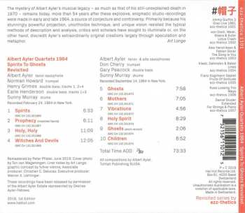 CD Albert Ayler Quartet: Spirits To Ghosts Revisited