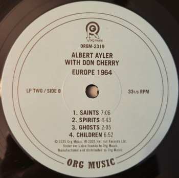 4LP/Set di cofanetti Don Cherry: Europe 1964 LTD