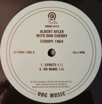 4LP/Set di cofanetti Don Cherry: Europe 1964 LTD