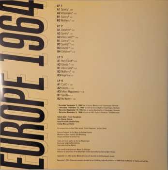 4LP/Set di cofanetti Don Cherry: Europe 1964 LTD