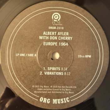 4LP/Set di cofanetti Don Cherry: Europe 1964 LTD