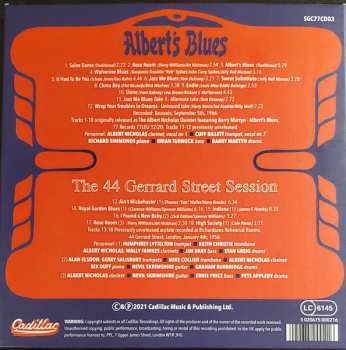 CD Albert Nicholas: Albert’s Blues & The 44 Gerrard St. Session