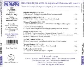 CD Antonio Vivaldi: Trascrizioni Per Archi Ed Organo Del Novecento Storico
