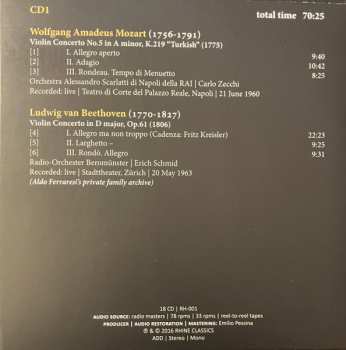 18CD/Set di cofanetti Aldo Ferraresi: The Art Of Violin 1 - Aldo Ferraresi: 1923-1979 Unreleased Recordings DLX