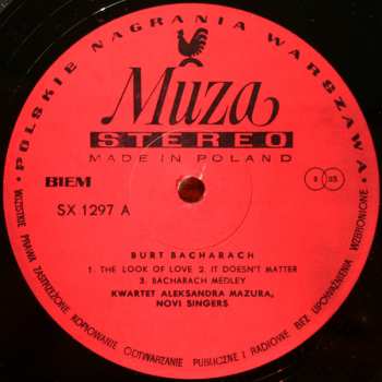 LP Novi Singers: Bacharach
