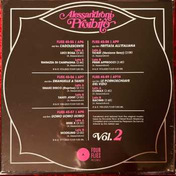 5SP/Set di cofanetti Alessandro Alessandroni: Alessandroni Proibito, Vol. 2 (Music from Red Light Films 1976-1980) LTD