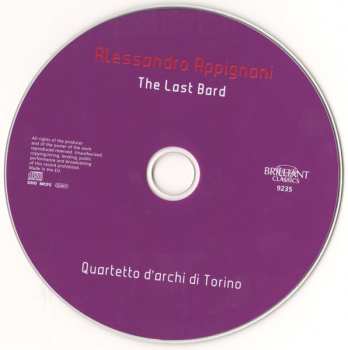 CD Quartetto D'Archi Di Torino: The Last Bard