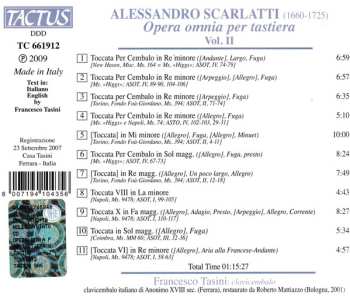 CD Alessandro Scarlatti: Opera Omnia Per Tastiera Vol. II