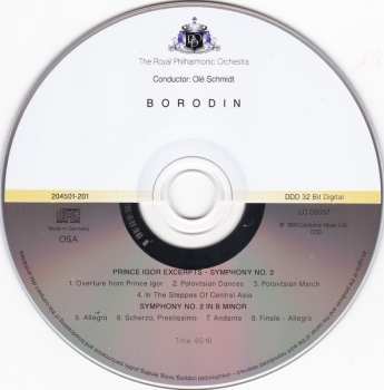CD The Royal Philharmonic Orchestra: Prince Igor Excerpts / Symphony No. 2 / 'In The Steppes Of Central Asia'