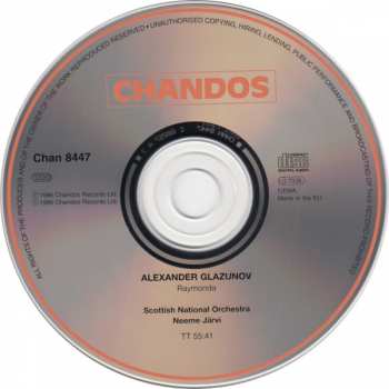 CD Alexander Glazunov: Raymonda | Music From The Ballet Op.57