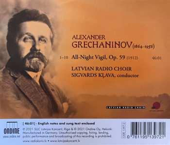 CD Latvian Radio Choir: All-Night Vigil