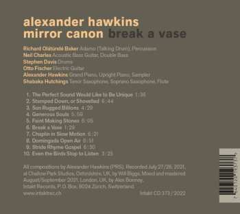 CD Alexander Hawkins Mirror Canon: Break A Vase