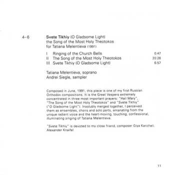 CD Alexander Knaifel: Svete Tikhiy