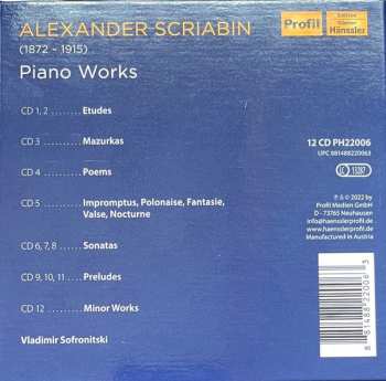 12CD/Set di cofanetti Alexander Scriabine: 150th Anniversary / Piano Works