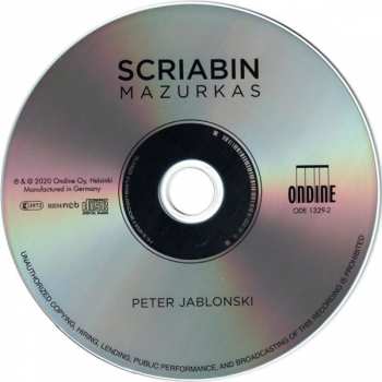 CD Alexander Scriabine: Mazurkas