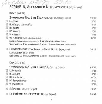 3CD Alexander Scriabine: Orchestral Works