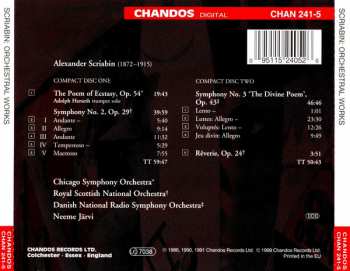 2CD The Chicago Symphony Orchestra: Symphonies Nos 2 & 3 / Poem Of Ecstasy / Rêverie