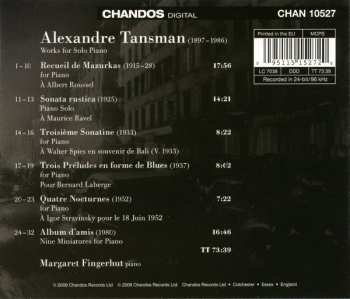 CD Alexandre Tansman: Piano Works