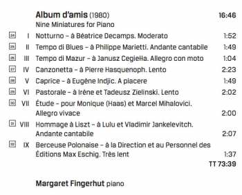 CD Alexandre Tansman: Piano Works