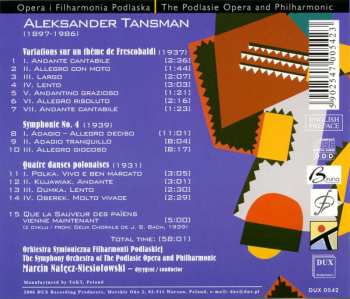 CD Alexandre Tansman: Works For Orchestra