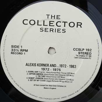 2LP Alexis Korner: Alexis Korner And... 1972 - 1983