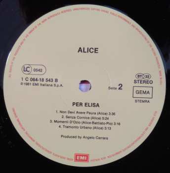 LP Alice: Per Elisa
