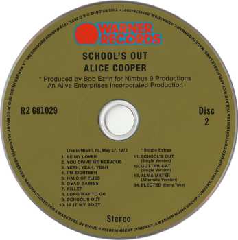 2CD Alice Cooper: School's Out DLX