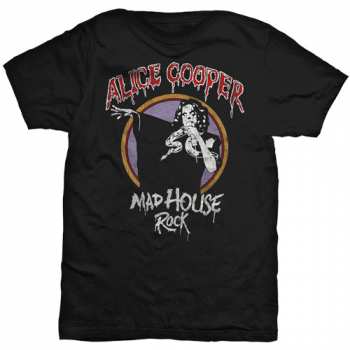 Merch Alice Cooper: Maglietta Mad House Rock 