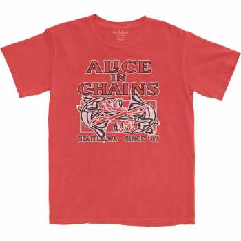 Merce Alice In Chains: Alice In Chains Unisex T-shirt: Totem Fish (small) S