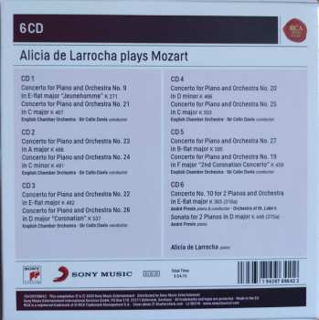 6CD/Set di cofanetti Wolfgang Amadeus Mozart: Piano Concertos Nos. 9, 10, 19-27 - Sonata For 2 Pianos