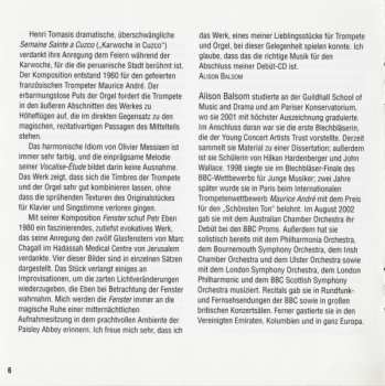 CD Alison Balsom: Music For Trumpet And Organ