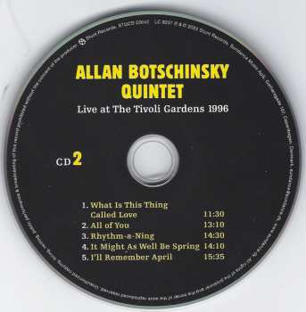 2CD Allan Botschinsky Quintet: Live At The Tivoli Gardens 1996