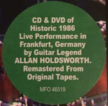 CD/DVD Allan Holdsworth: Frankfurt '86
