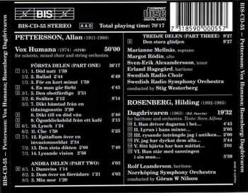 CD Sveriges Radios Symfoniorkester: Vox Humana / The Shepherd Of Days = Dagdrivaren 
